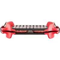 Lékué Mikrowellen-Grill, rot, für die schnelle Zubereitung von Grillgerichten in der Mikrowelle