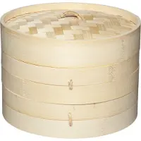 Kitchencraft Mittlerer Bambus-dampfgarer Mit Zwei Ebenen