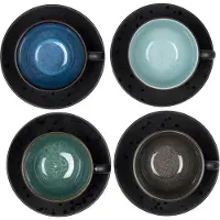 Bitz Kaffeetasse Black Dark 240 ml (4-teilig)