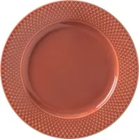 Lyngby Porcelæn - Rhombe Color Frühstücksteller - Ø23 cm - Terrakotta