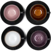 Bitz Kaffeetasse Black Light 240 ml (4-teilig)