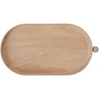 Oyoy Inka Tablett, holz hell, 34 cm, Eiche - Living Design Living Design, Inka, Holz, für Wohnzimmer, Holz, Design