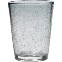 Broste Copenhagen Trinkglas Bubble Glas mit Luftblasen grau