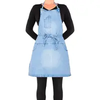 Dutchdeluxes Schürze 5 Pocket Apron Washed Indigo-66 x 67 cm