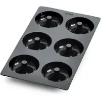 Lékué Backform 6 Donuts oder Bagels Silikon Black