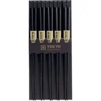 Tokyo Design Studio Tokyo Design 5er Stäbchenset schwarz (22,5cm)