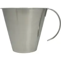 Multi M?lekande 1 ltr ?15x13.1 cm Konisk med Graduering Rustfri st?l,1 stk