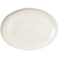 Broste Copenhagen Nordic Vanilla ovale Teller - 4er Set