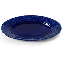 Lyngby Porcelæn - Rhombe Color Frühstücksteller - Ø23 cm - Dunkelblau