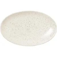 Broste Copenhagen Nordic Vanilla ovale Teller klein - 8er Set