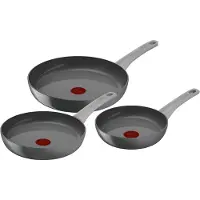 Tefal C42791, Frittierset, Grau, Keramik, Aluminium, Thermo-Punkt, Keramik, Gas, Halogen, Induktion, Versiegelte Platte