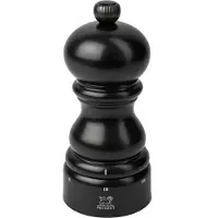 Peugeot Pfeffermühle PARIS 12cm Satinschwarz Buchenholz uSelect Stahlmahlwerk