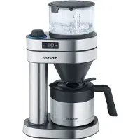 Severin Filterkaffeemaschine „Caprice“ KA 5763 gebürstetmattschwarzsilber Filterkaffeemaschine Kaffeemaschine Filterkaffee Kaffeezubereiter