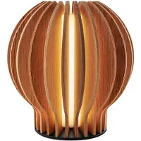 Eva Solo Radiant Round Portable Tischlampe Oak - , Radiant, dimmbar, Holz, für Wohnzimmer, Holz, Modern