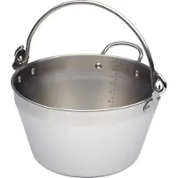Kitchencraft Stahl Marmeladentopf Stahltopf zum Kochen von Marmelade Induktion 4.5 Liter