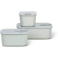 Mepal EasyClip Set Frischhaltedose 3-teilig (2x 450 ml + 1000 ml) - Nordic white - Meal prep boxen