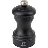 Peugeot Salzmühle BISTRO 10cm Schwarz Matt Buchenholz Stahlmahlwerk Klein