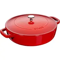 Staub Runder emaillierter Gusseisentopf – Schmortopf – mit Deckel – 24 cm – 2,4 L