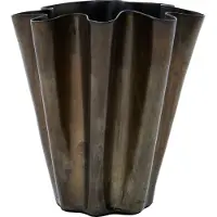 House Doctor - Flood Vase - H13 cm - Antikbraun