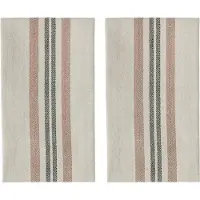OYOY - Linu Tea Towel - Pack of 2 - Sort/Nude (L301244)