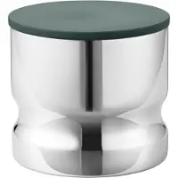 Georg Jensen ALFREDO CANISTER MINI STAINLESS STEEL & GREEN SS LID 0.5L 10020337