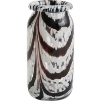 HAY Splash Vase Roll Neck XS-Small Coffee/White - , Braun / Rost, Glas