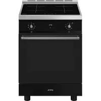 Smeg C6ipblt2 Induction 60 Cm Glaskeramik-küche Mit Backofen 4 Brennern