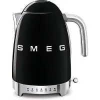 Smeg Wasserkocher variable Temperatur schwarz KLF04BLEU