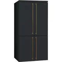 Smeg Fq60cao6 Amerikanischer Kühlschrank Golden 581 Liters / EU Plug 220V Golden 581 Liters