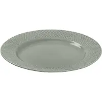 Lyngby Porcelæn - Rhombe Earth Frühstücksteller - Ø21 cm - Moos