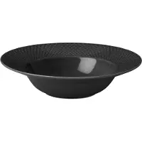 Lyngby Porcelæn - Rhombe Earth Suppenteller - Ø24.5 cm - Schiefer