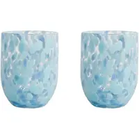 By On 2er-Set: Trinkgläser "Messy" in Hellblau - 300 ml - onesize