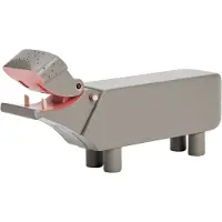 Kay Bojesen Denmark Holzfigur - Nilpferd - Liliput - 6 cm - Grau - - One Size - Dekoration