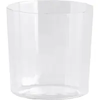 HAY - Klare Angle Trinkgläser, 4 Stück (Breit H7,5 cm)