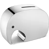 Georg Jensen Spardose Elephant Miniphant Rostfreier Edelstahl Mirror
