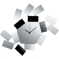 Alessi - Wanduhr La Stanza dello Scirocco MT19 aus 18/10 Edelstahl