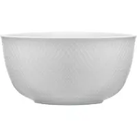 Lyngby Porcelæn - Rhombe Weiß Servierschale - Ø17.5 cm