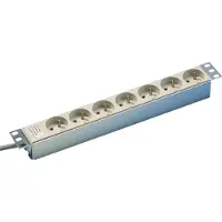 Schneider Electric Actassi, 1HE Stromverteilerschiene, 7 Steckdosen+Filter 19P UTE NSYAPU19F7FA