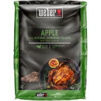 Weber 3401055, Pellets, Holz, Apple wood, Schweinefleisch, Gemüse, 8 kg, 170 mm