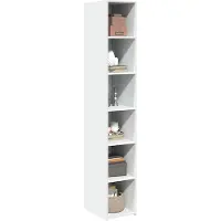 vidaXL Highboard Weiß 30x41x185 cm Holzwerkstoff