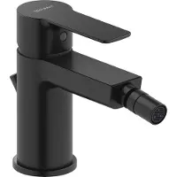 Duravit D-Code Einhebel-Bidetmischer, Standmontage, DC2400011046, Farbe: Schwarz Matt
