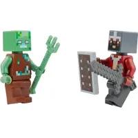 LEGO Minecraft Mini-Set Mutiger Held vs. Ertrunkener! - NEU! Menge 1x