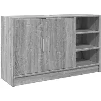 vidaXL Waschbeckenunterschrank Grau Sonoma 90x29x55 cm Holzwerkstoff