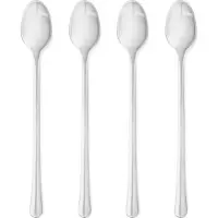 Georg Jensen Copenhagen Latte Macchiato Löffel 4Stck Edelstahl matt