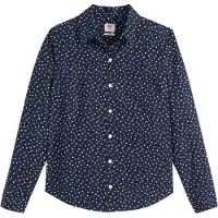 Levi's The Classic Bw Shirt Marlo Dotv2 Night Größe: M | Business hemden Outlet | Damen | Schwarz