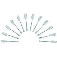 Solex 12er-Pack Kindergabel »KARINA« Edelstahl silber