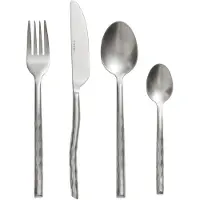 Muubs 16tlg. Gebürstetes Edelstahl-Besteckset "Uta" - onesize