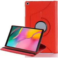Lobwerk Schutzhülle für Samsung Galaxy Tab A 8 SM-T290 SM-T295 8.0 Zoll Hülle Flip Case 360° Drehbar Rot