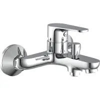Eisl Wannenarmatur "Claudio", grau (chromfarben), B:15cm H:9,5cm T:14cm, Messing, Armaturen, Wannenarmatur, Mischbatterie Badewanne, Wasserhahn Bad, Wannenarmatur