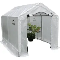 ShelterLogic Foliengewächshaus Weiß 240x180x200 cm